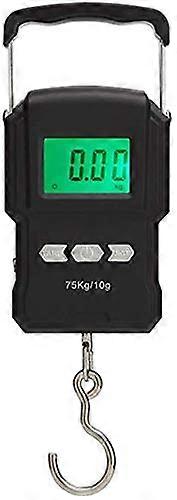 Suitcase Scale with Measuring Tape and LCD Backlight 75Kg Capacity Electronic Hook Scale Weight Tool 2 Pack