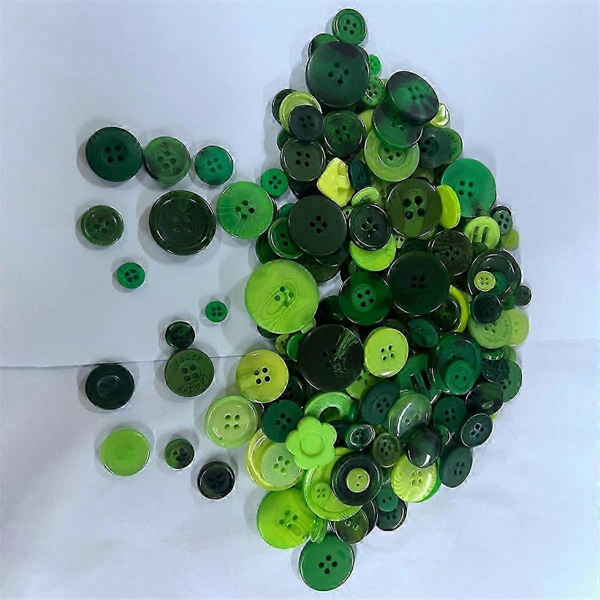 1200-1500Pcs Resin Buttons Sewing Button Assorted Sizes for Sewing DIY Manual Button Painting Handm