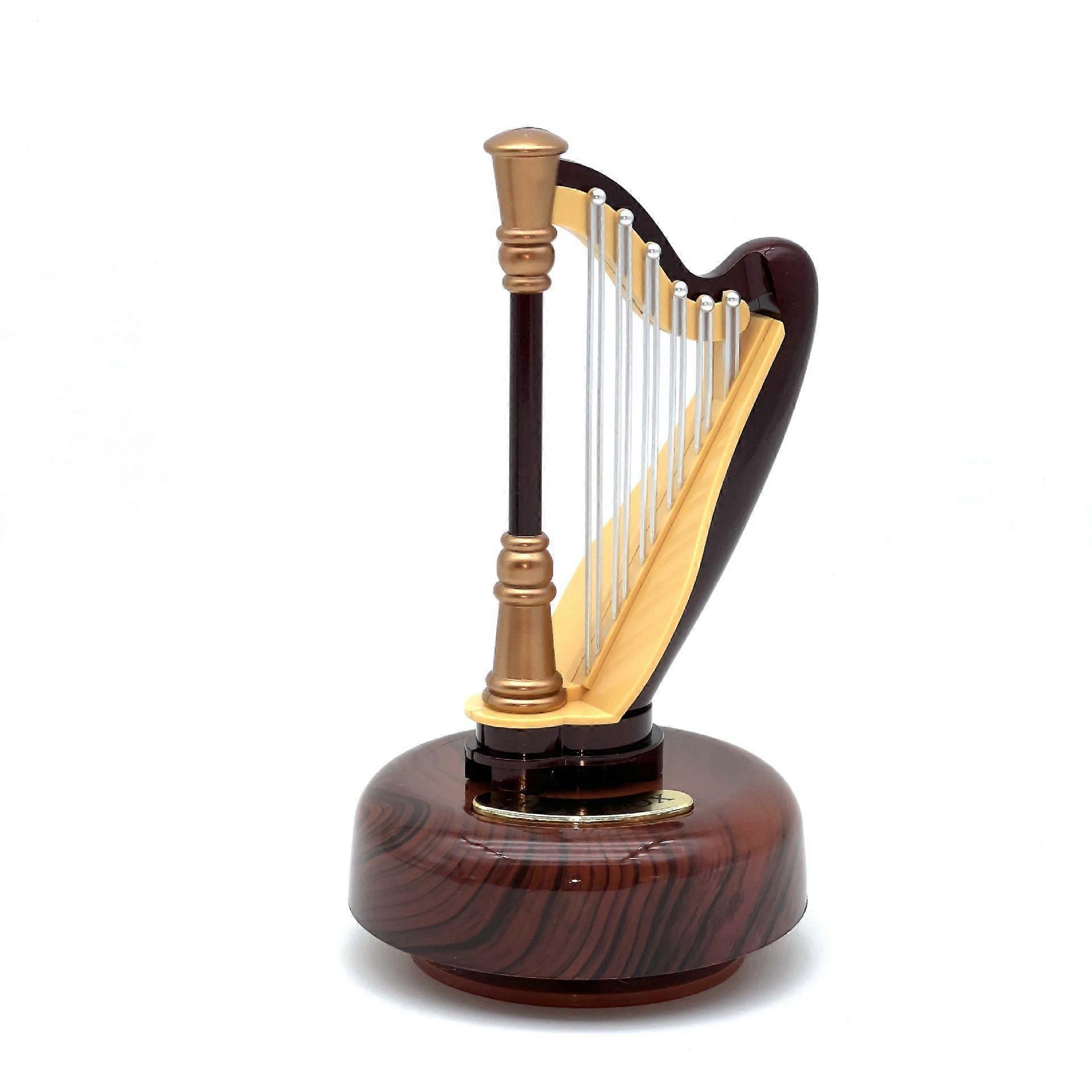 Harp Classical Music Box Creative Lyre Music Box Ornament For Festive Presents Unique Design Showcasing Classical Music Charm For Home Office Decor