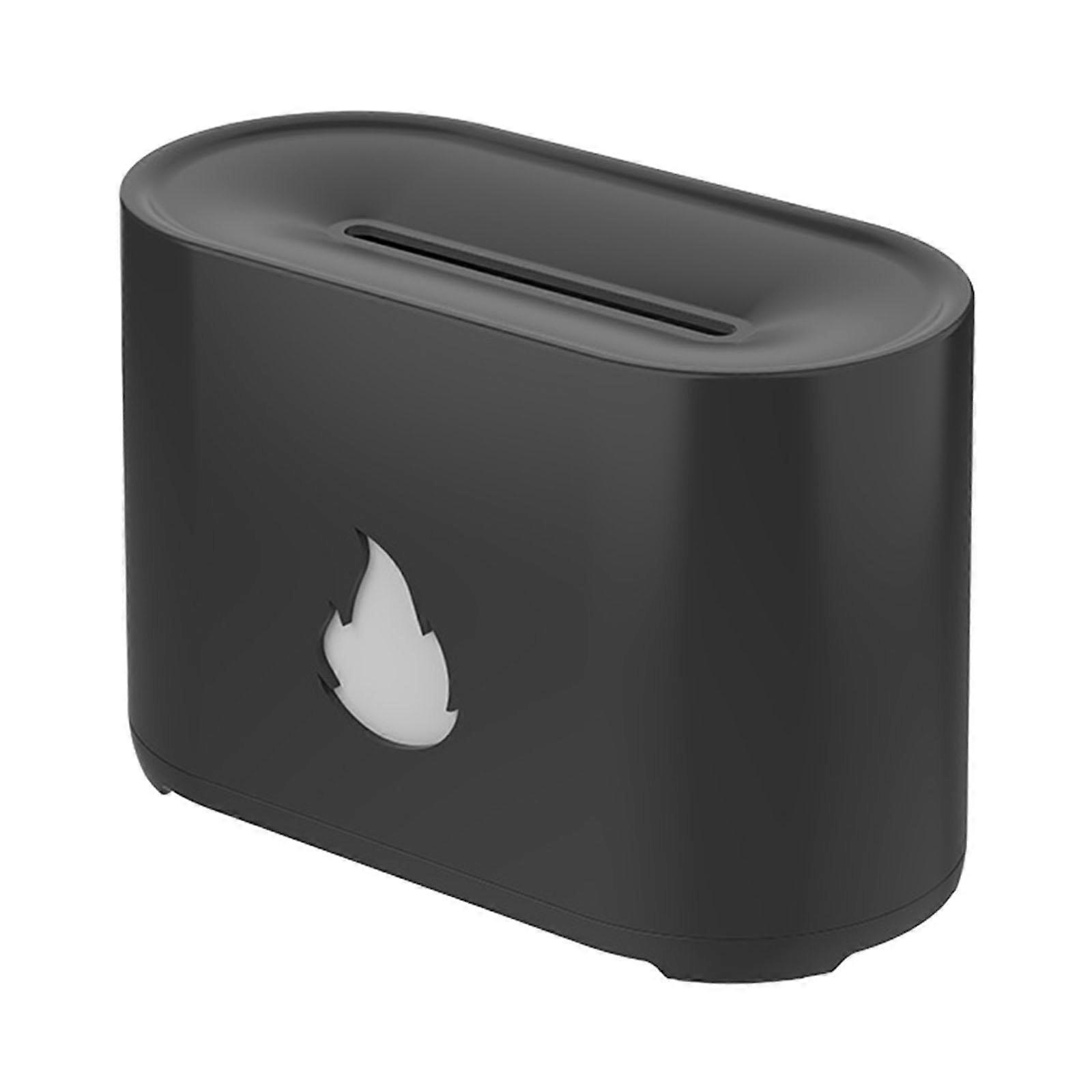 Flame Effect Humidifier Essential Oil Auto Shut Off Black
