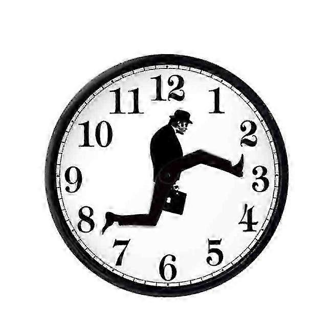Monty Python inspirerade Silly Walk Wall Clock Creative Silent Silent Wall Clock Art Wall