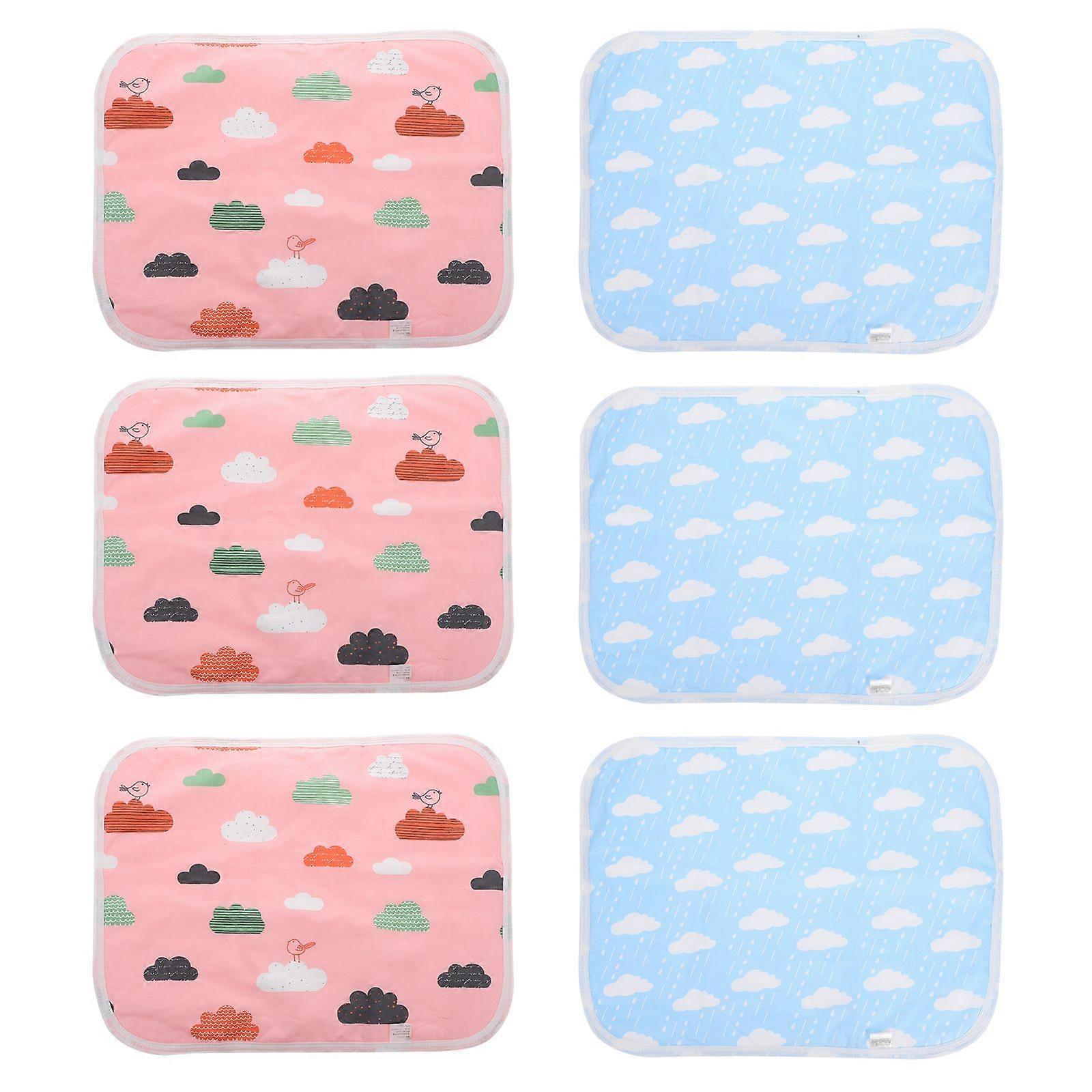 6pcs Guinea Pig Cage Liners Washable Hamster Bedding Pet Training Pads