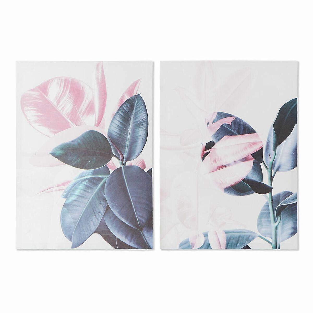 Canvas DKD Home Decor Canvas Wood MDF 50 x 1.8 x 70 cm