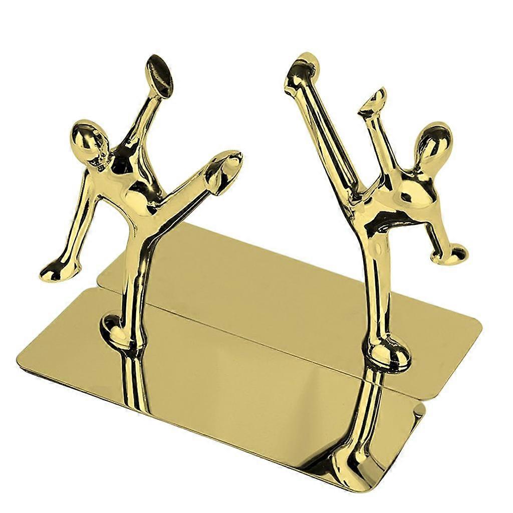 2PCS Man Bokstöd Bokstöd Bokställ Rack, Silver