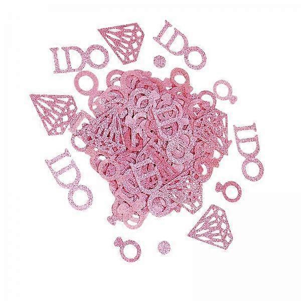 Diamond Confetti Wedding Party Decorations in Pink