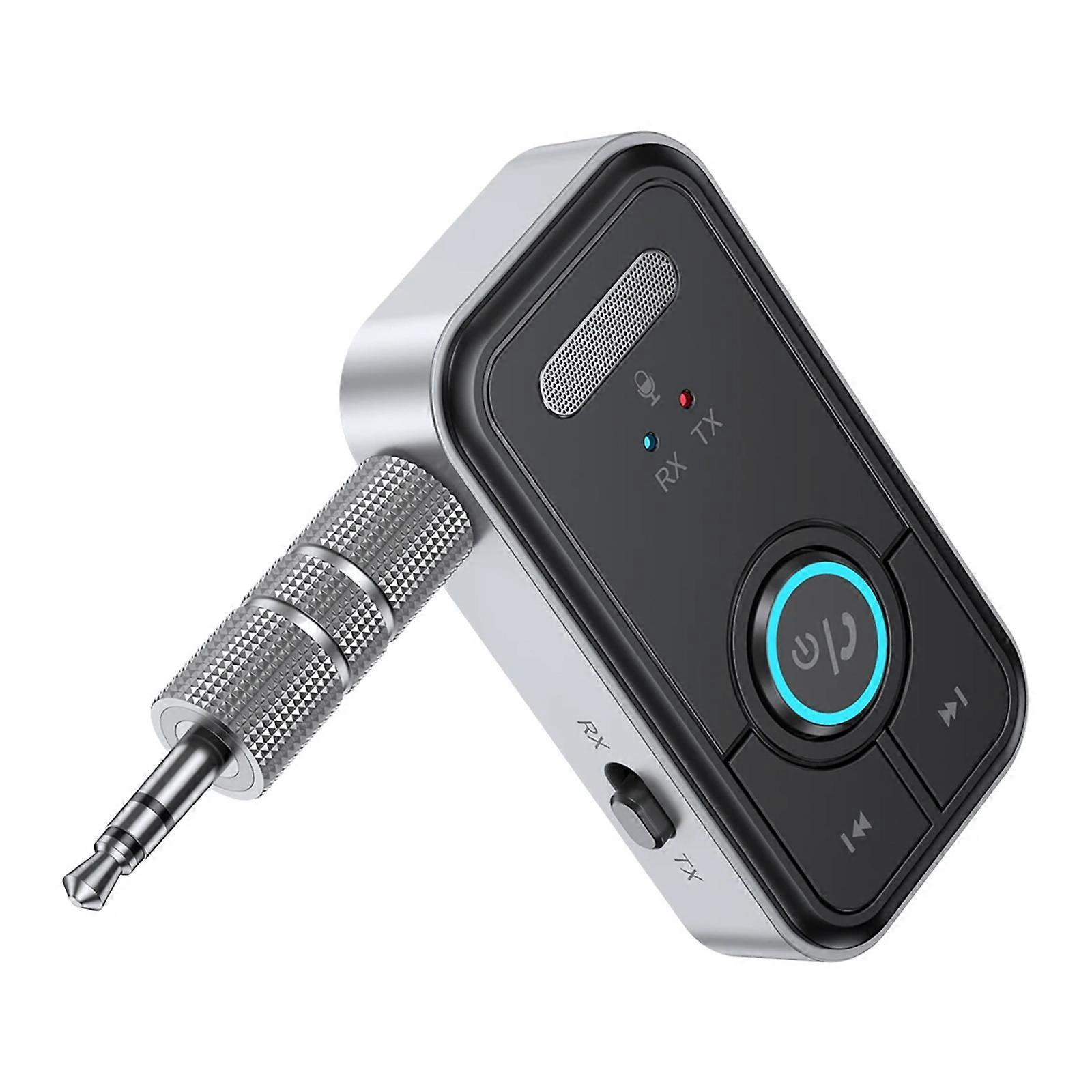 Wireless 2 In 1 Receiver Transmitter Adapter Car Music Audios Player Aux Headphone Handfree Call Compatible for Speakers