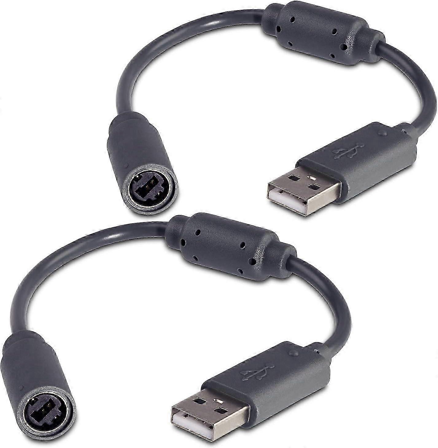 2 Cables  Xbox 360 PC and Xbox360 Wired Controller Adapter, USB Cable USB Adapter for Gamepads, Xbox 360 PC Controller