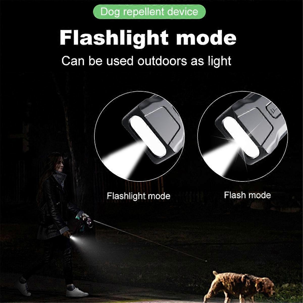 Ultrasonic with Screen Dog Repellent Bark Deterrent with Illumination Flashlight Pet Deterrent Tool