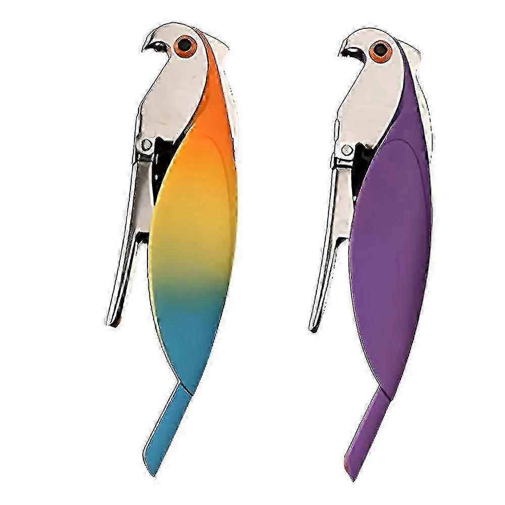 Tire-bouchon perroquet en acier inoxydable - Design unique