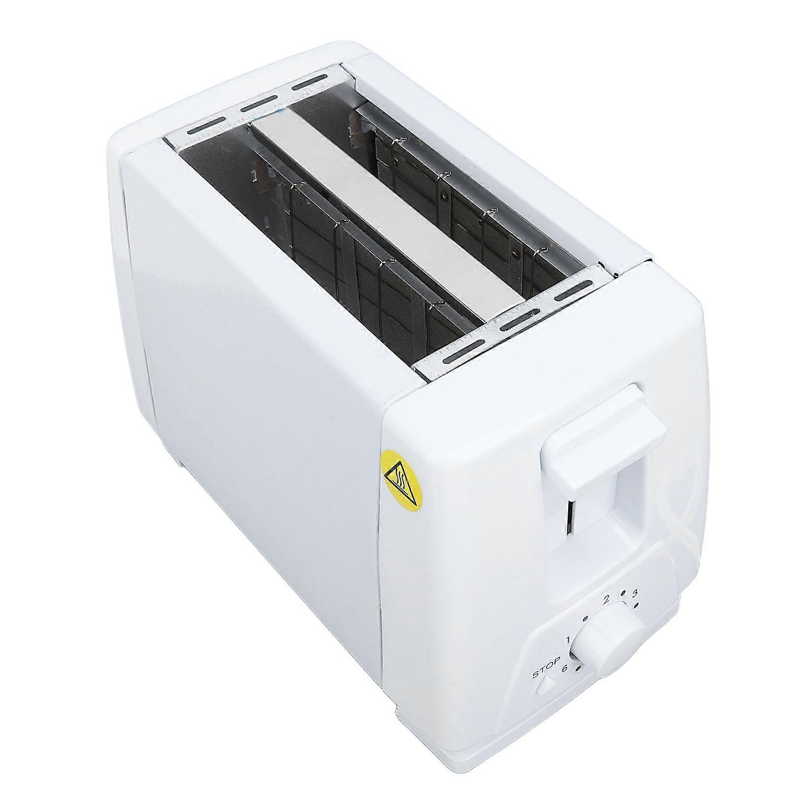 2 Slice Toaster Removable Crumb Tray Extra Wide Slots 6 Bread Shade Settings Stainless Steel Toaster for Bagel Bread 110V US Plug