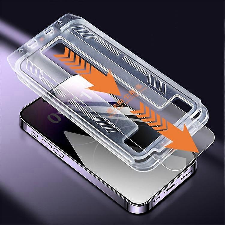 Kompatybilny z iPhone 15 Pro Privacy Screen Protector Folia ze szkła hartowanego Automatyczne usuwanie kurzu