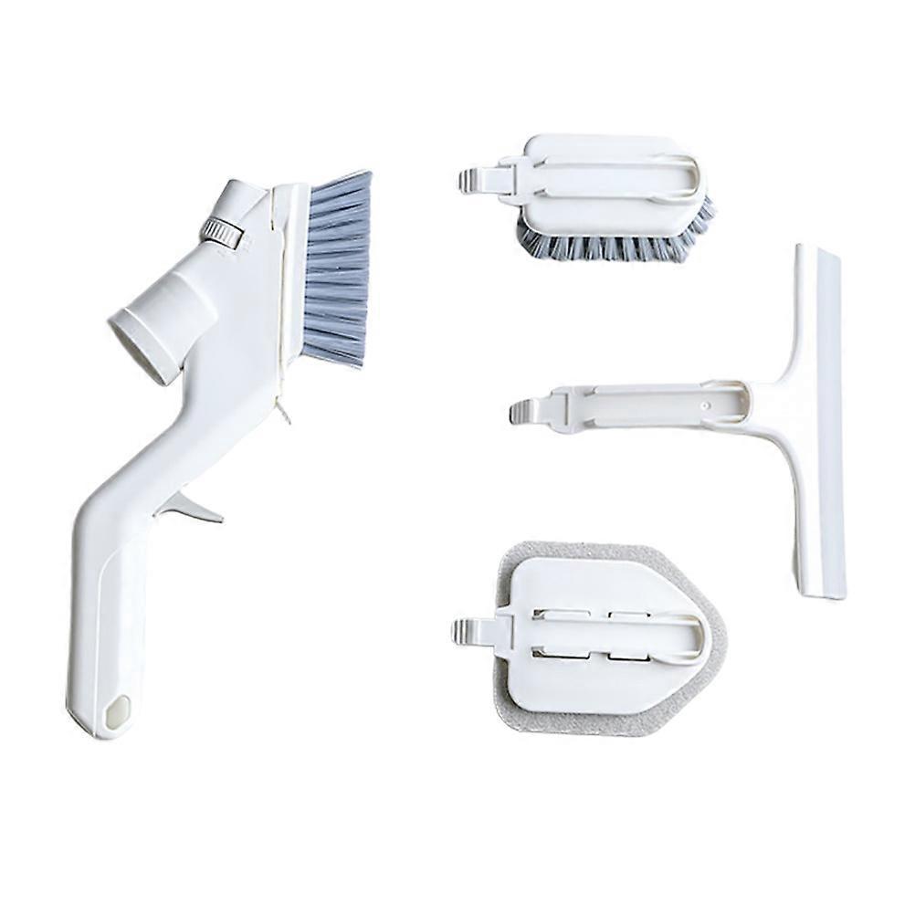 Grout Scrubbing Brush Multi-Function Water Spray Floor Cleaning Set Home Bathroom Ceramic Tile 1Set