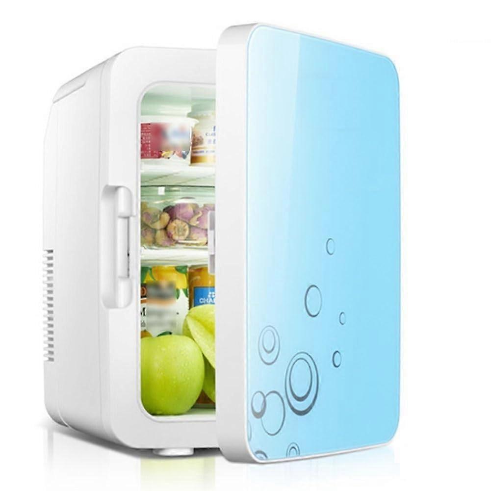 10L Mini Fridge Small Fridge for Office, Home, Car (Blue)