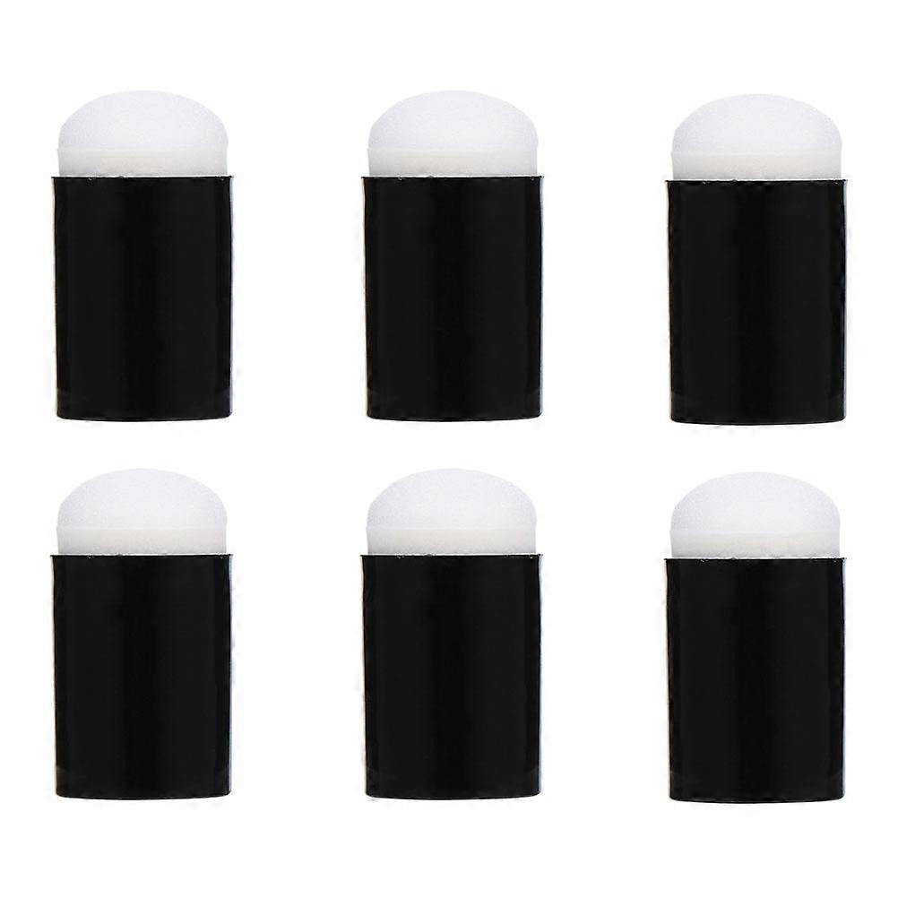 6pcs Sponge Graffiti Daubers for Doodle, Craft & Creative Play – Washable Ink & Chalk Application Tools