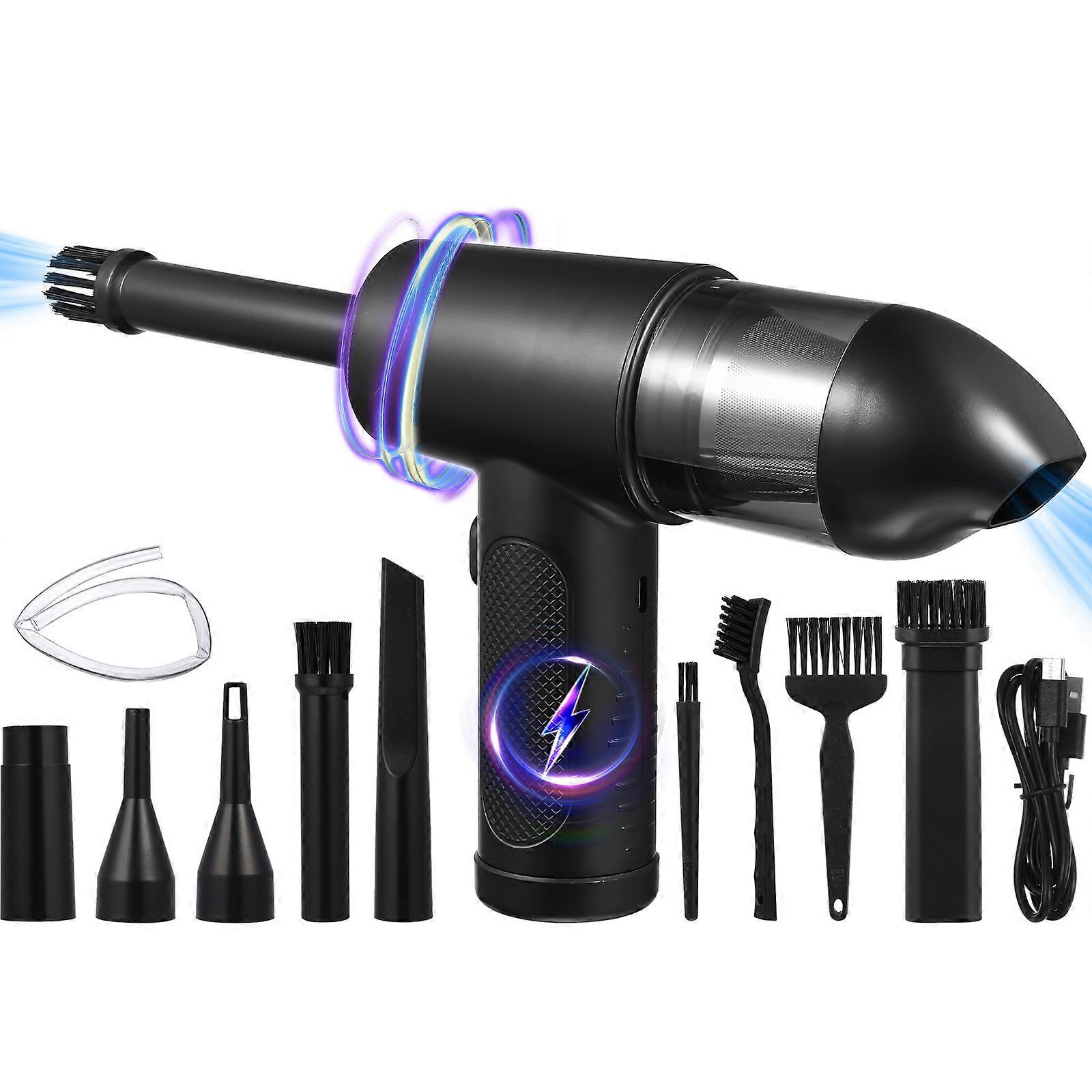 Handheld Duster Electric Vacuum Blower for Computer Dusting and Blowing Air Compact Design ABS Plastic Material 1Set