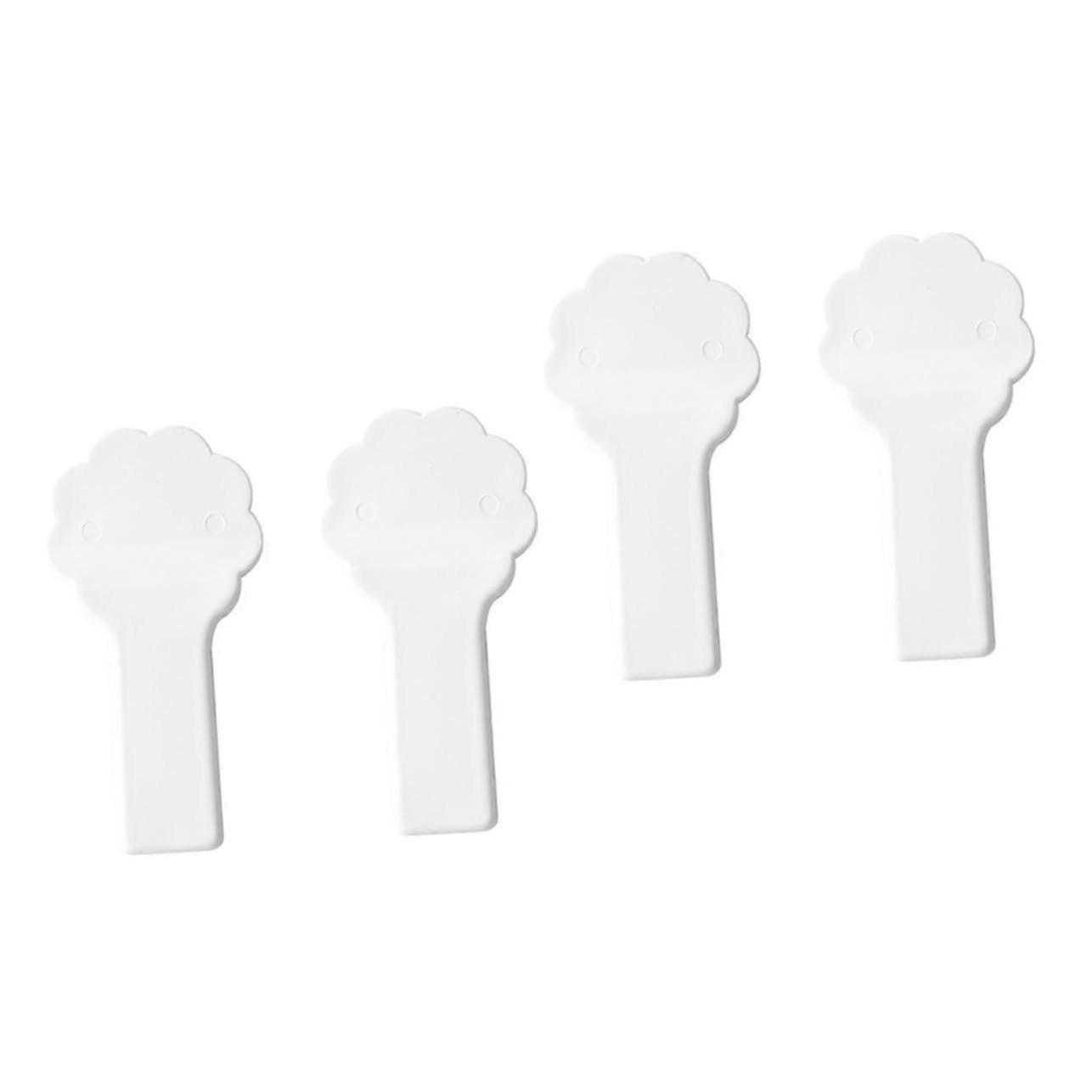 White Toilet Seat Lifter 2-Piece Set - Touch Toilet Seat Handle for Hygienic Use at Home, Office, or Restaurant