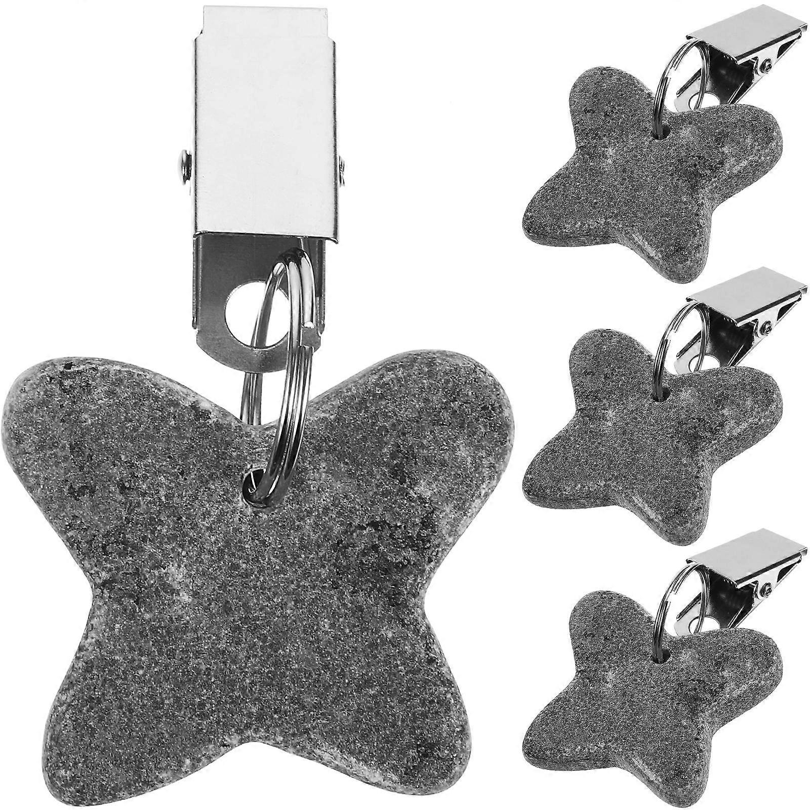 Tablecloth Weights With Clips Windproof For Outdoor Picnic 4Pcs