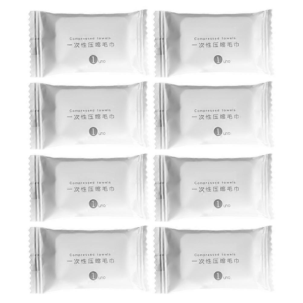 Disposable Compressed Towels Travel 20Pcs White Cotton Expandable Reusable Facial Cleaning Towel for Outdoor