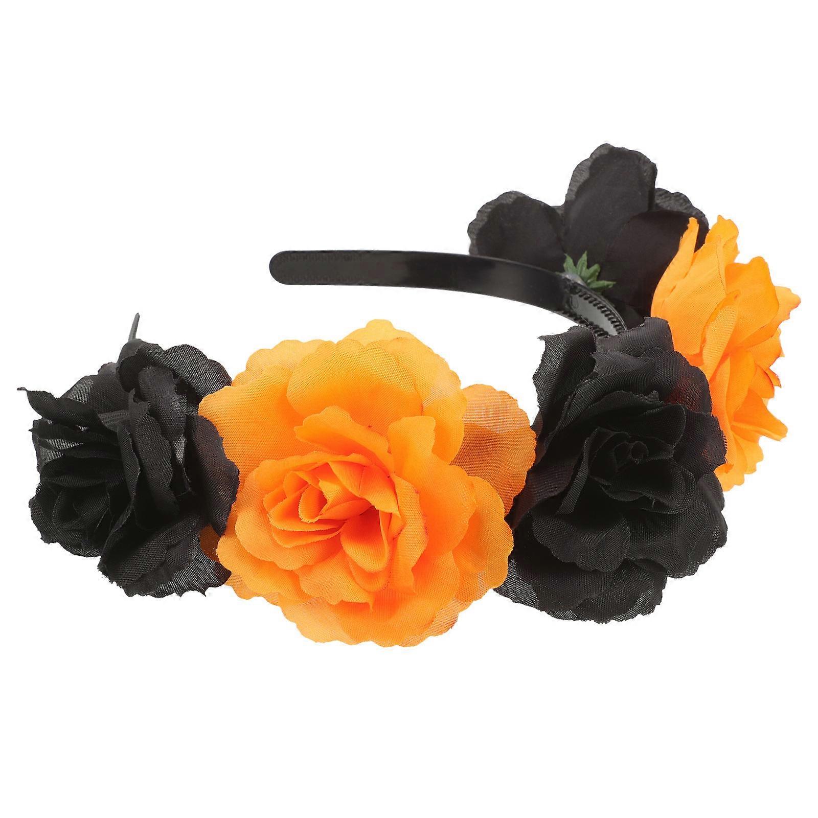 Elegant Floral Hair Band for Ladies Durable Costume Accessory for Parties and Special Occasions