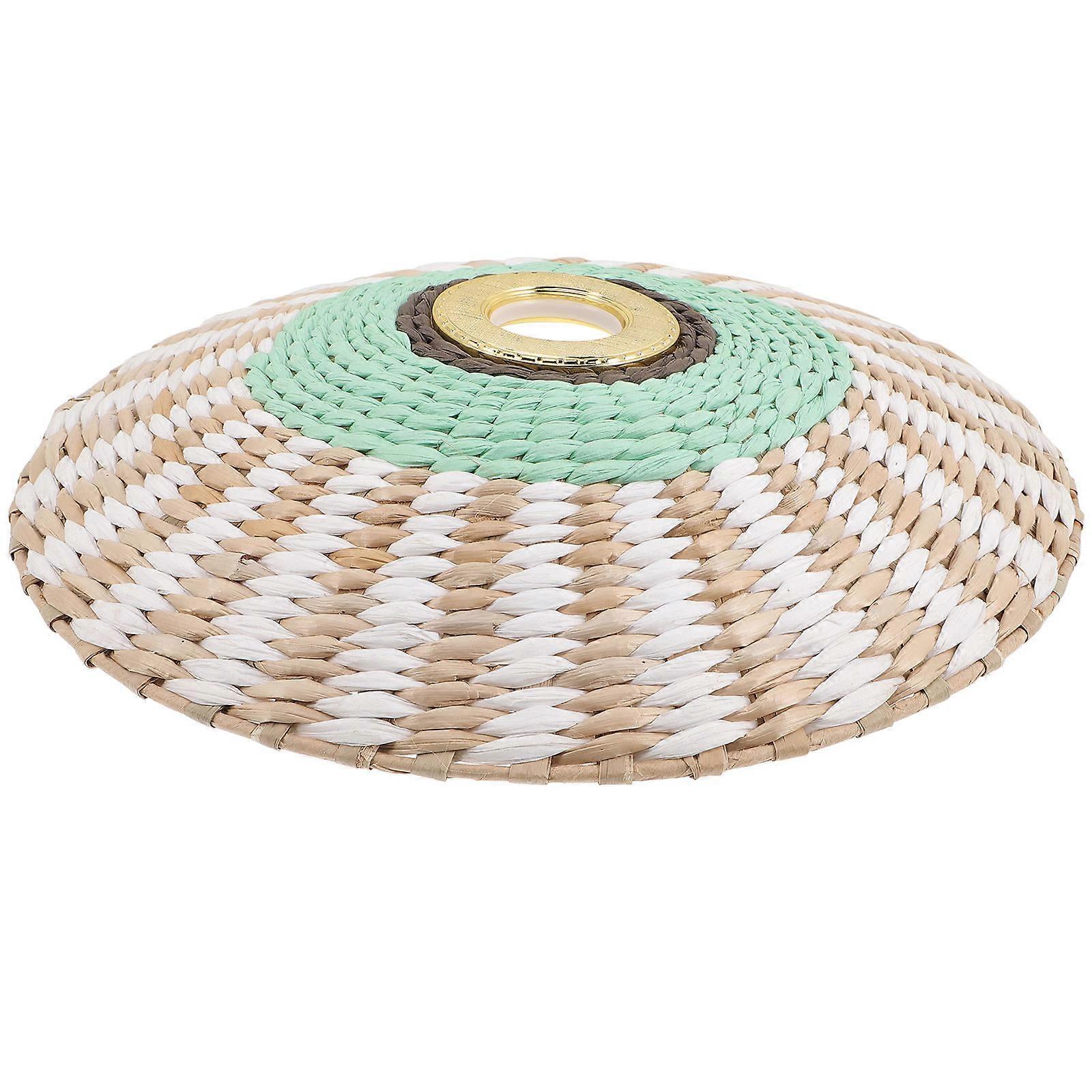 Mini Metal Lamp Shade Small Lampshades for Table Lamp Retro Design Woven 35.00X35.00X6.00CM Light Diffusion 1Pcs