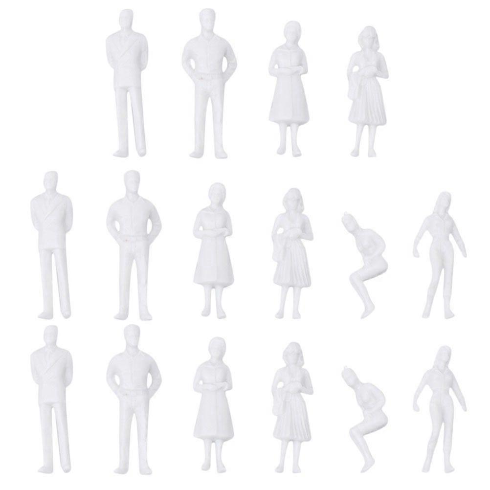30pcs The Uncolored Model Sand Table Model Miniature People Model For Landscape