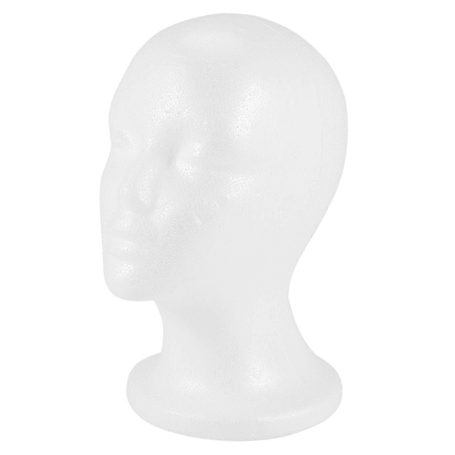 Female Foam Mannequin Head Model Hat Wig Display Stand Rack white