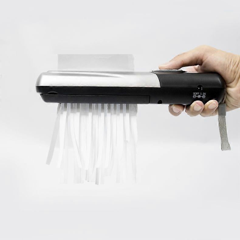 Electric Shredder - Portable/Compact - Paper Shredder - Fast Cutting - Power Supply: Battery/USB