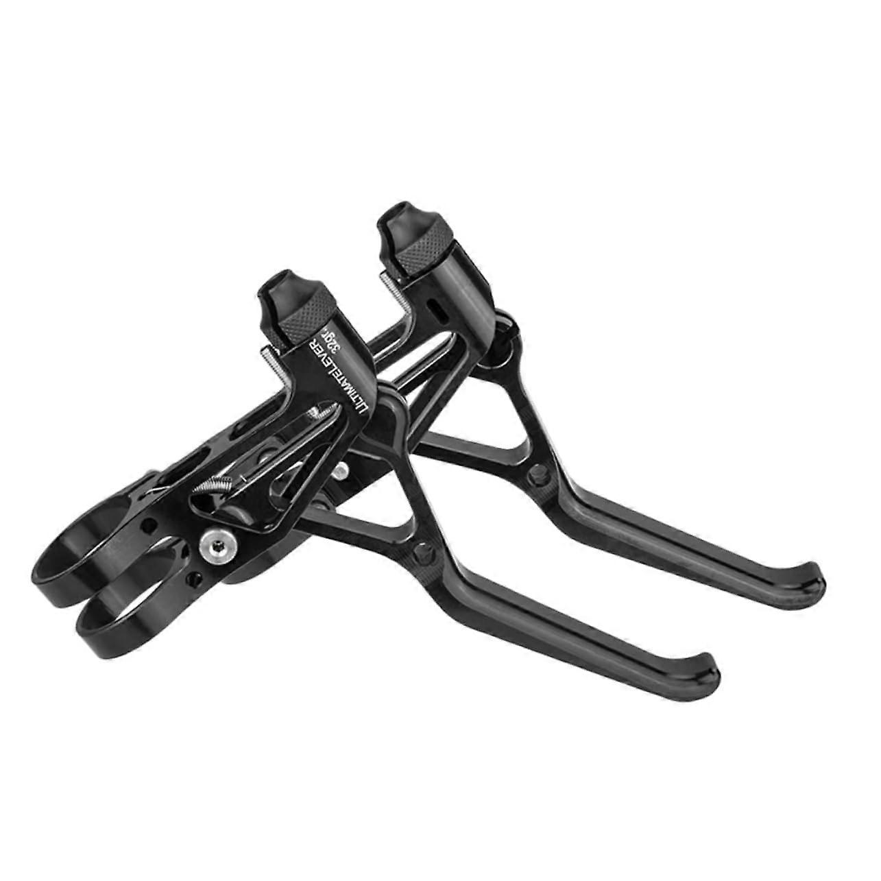 1 Pair Bicycle Brake Levers Ultralight Aluminium Alloy CNC Handbrake Adjustable Brake Handle for Adults for Mountain Bike and Road Bike