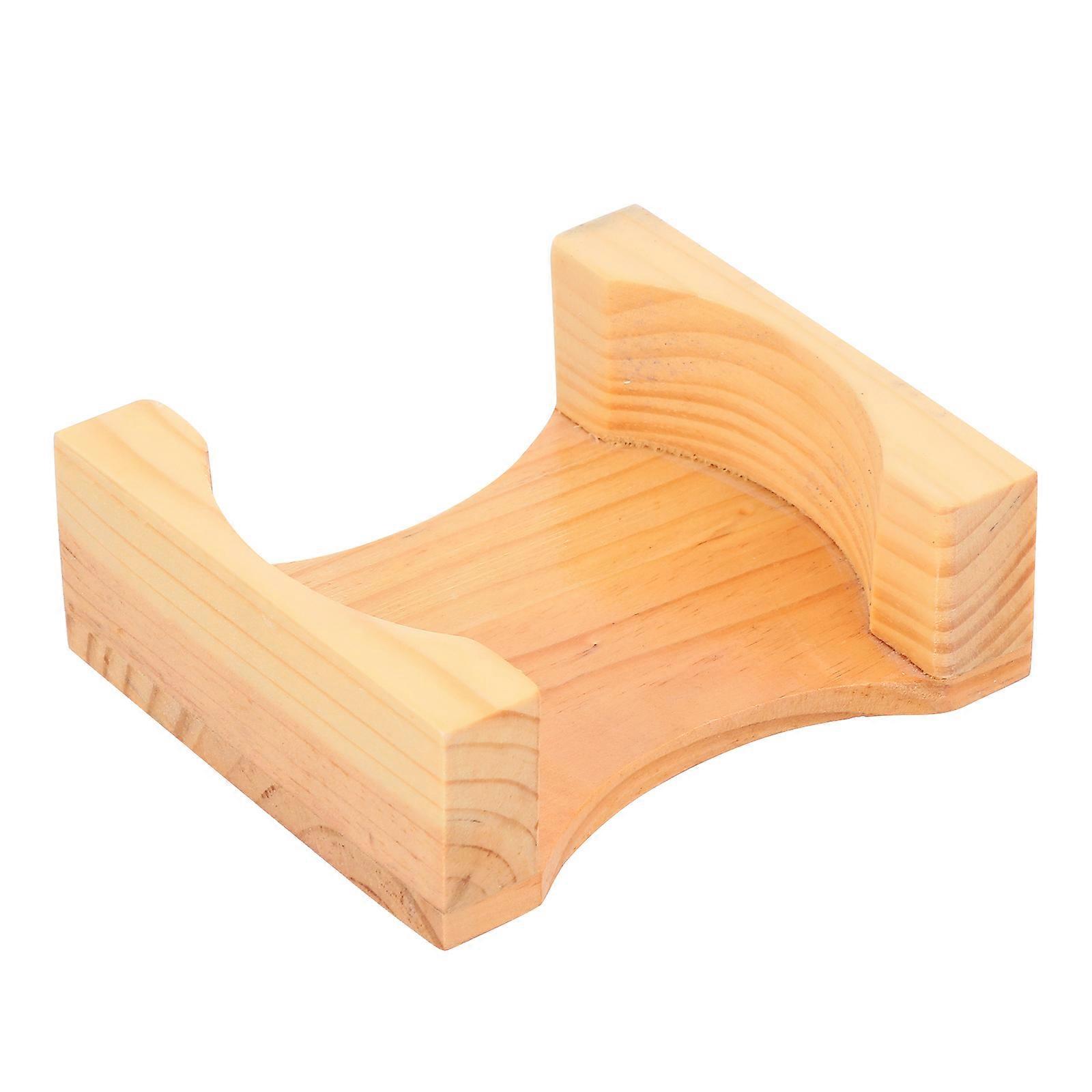 Here's a polished product description for your bamboo coaster storage rack:
**1pc Simple Bamboo Coaster Storage Rack – Kitchen Gadget for