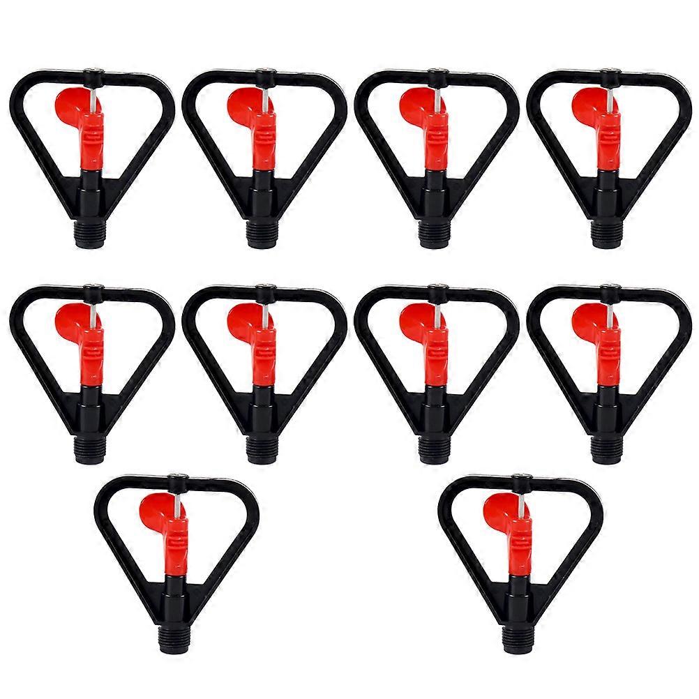 Automatic Rotating Plastic Butterfly Micro Sprinkler Nozzle   Efficient Garden Irrigation, Cooling & Atomization   Red Heart Design