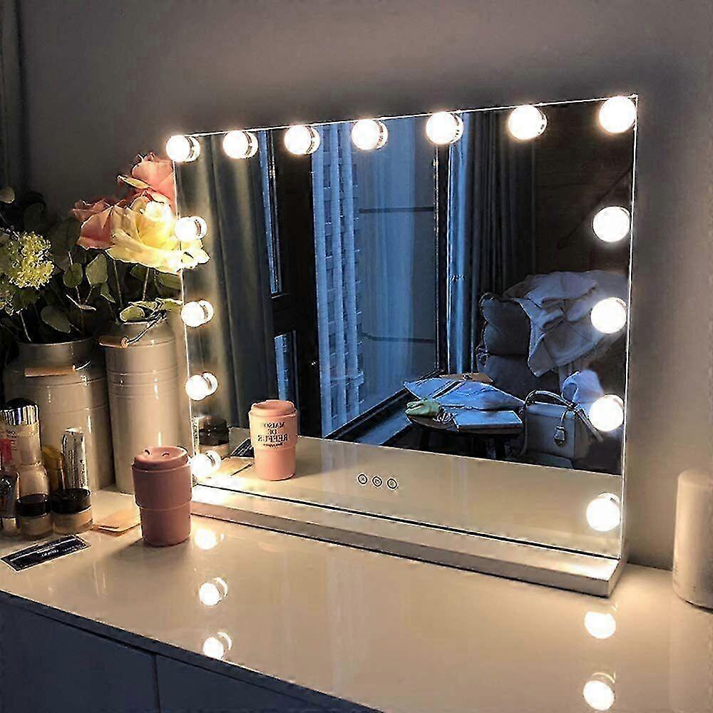 14 Lighted Makeup Mirror for Vanity with Dimmable Bulbs and 3 Lighting Modes (Bulbs Compatible with Various Brands)