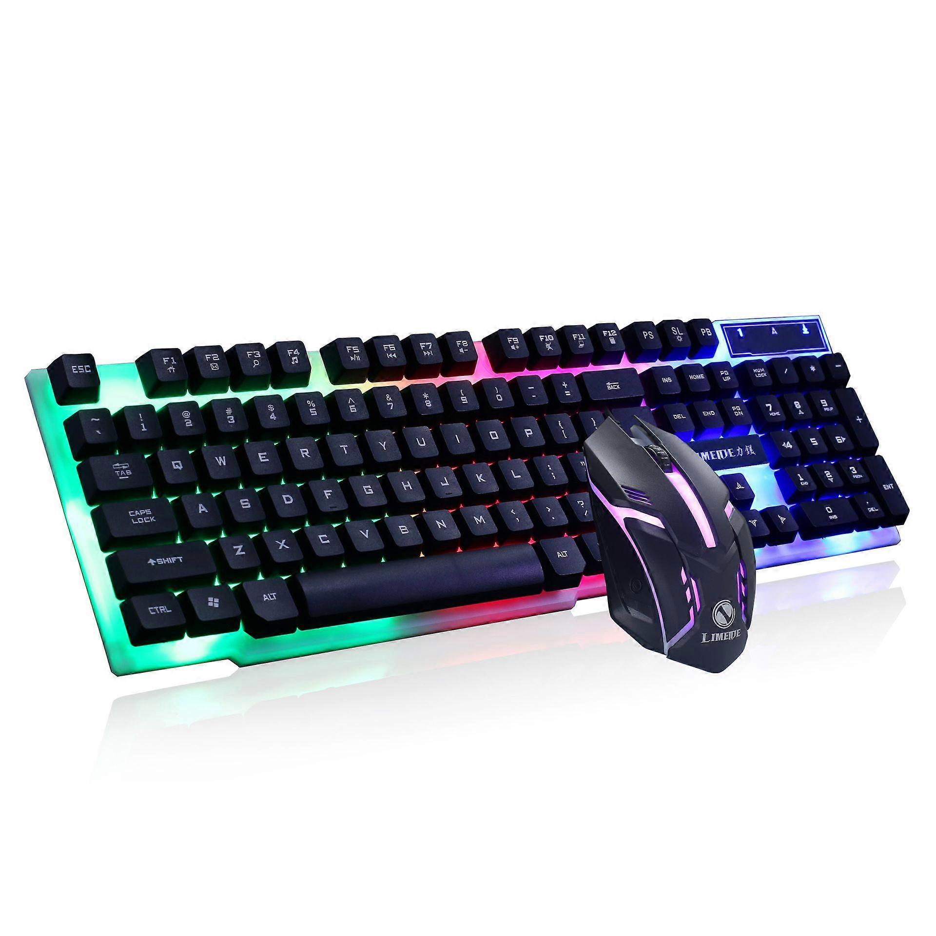 GTX300 keyboard and mouse set USB wired back-lit mechanical feel gaming internet cafe keyboard and mouse kit