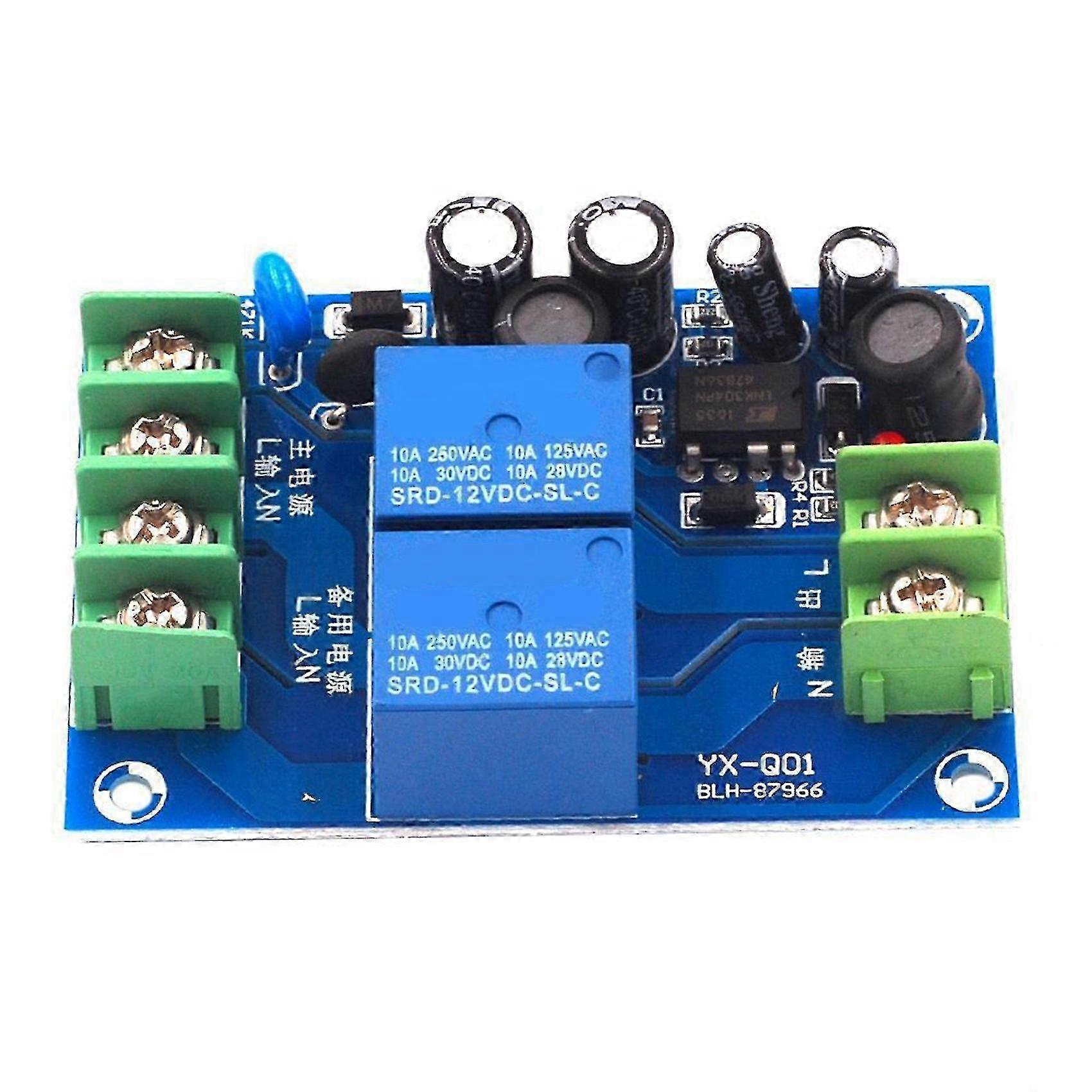 220V 2 Way Power Automatic Switcher 10A Doppia Alimentazione 2 in 1 Out Power Failure Interruttore di trasferimento