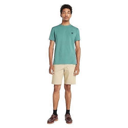 Timberland Mens Oyster River Logo Short-Sleeved T-Shirt