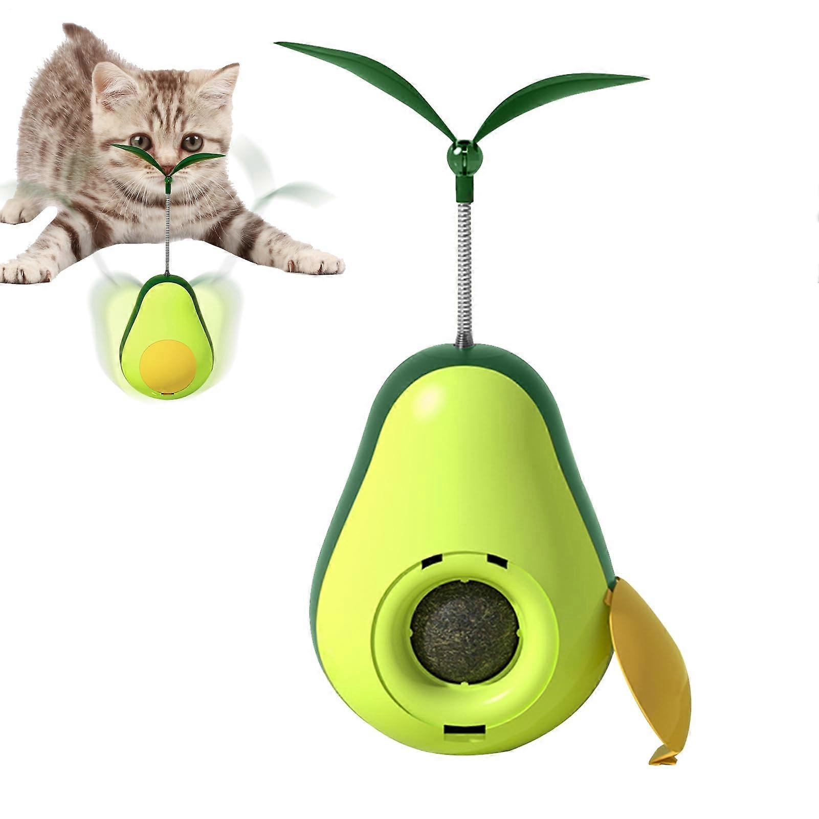 Catnip Toy for Cats, Avocado Interactive Cat Toy CatnipFilled Toy for Hunting Simulation, Teething Aid for Kittens Boredom Relief
