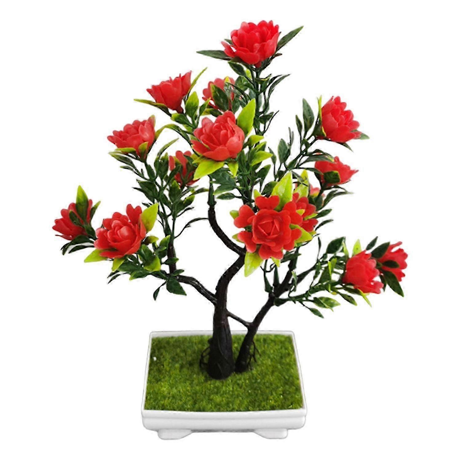 Vibrant Simulation Bonsai Plastic Decoration for Parties