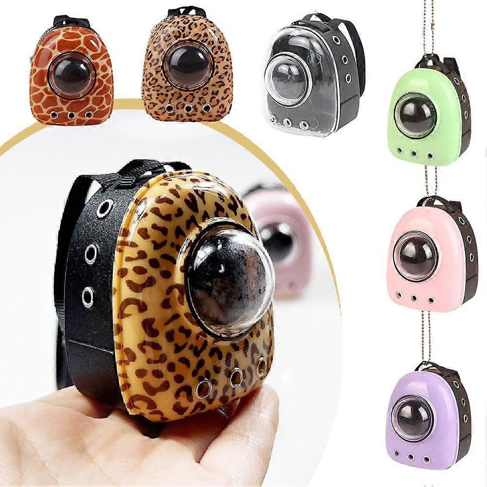 Purple(A)$ Simulation Mini Pet Cat Space Backpack Scene Decoration