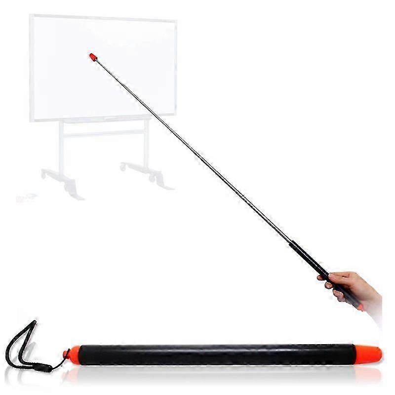 SBSGV Telescopic Teachers Pointer,Teaching Pointer Stick for Classroom,Metal Hand Retractable Pointer Extended Length 47.2 Inch, Handheld Presenter Wh