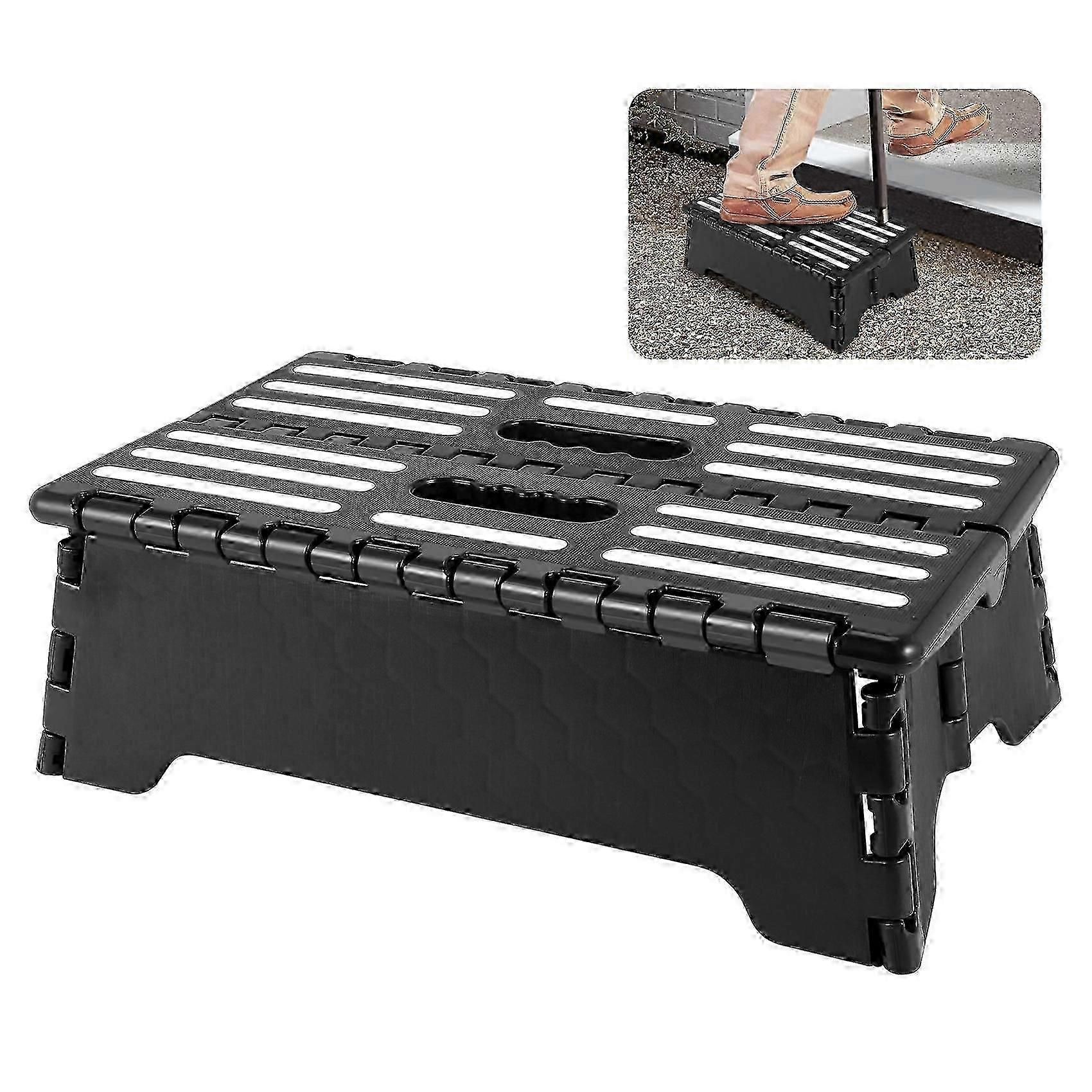 Exquisite Non-Slip Small Compact Folding Flat Step Stool Heavy Duty Portable