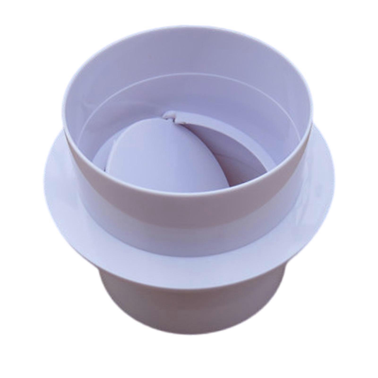 PVC Ventilation Backflow Preventer Valves Ventilation Pipe Round Check Valves Plastic Inline Backdraft Damper Enduring Multicolor