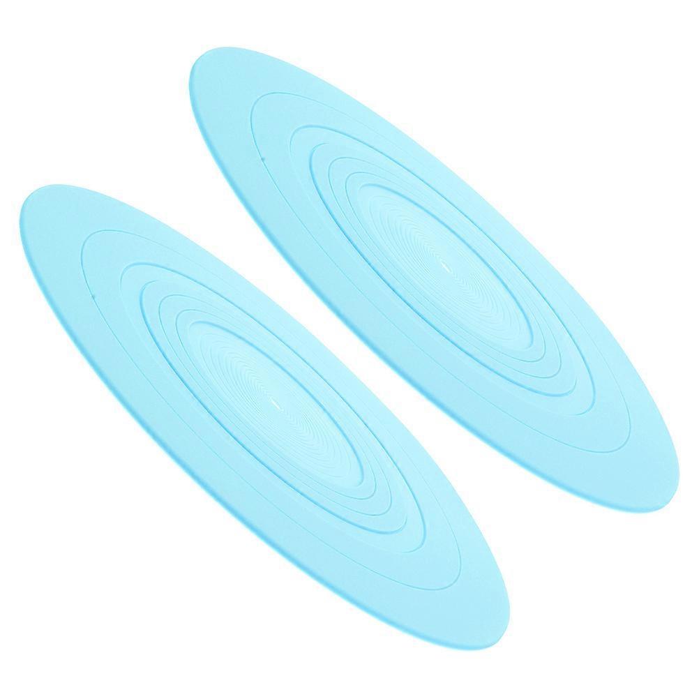 Turntable Mat Record Platter Slipmat Replacement Pad For Vinyl Record Player Blue 29.50X29.50X0.30CM 2Pcs