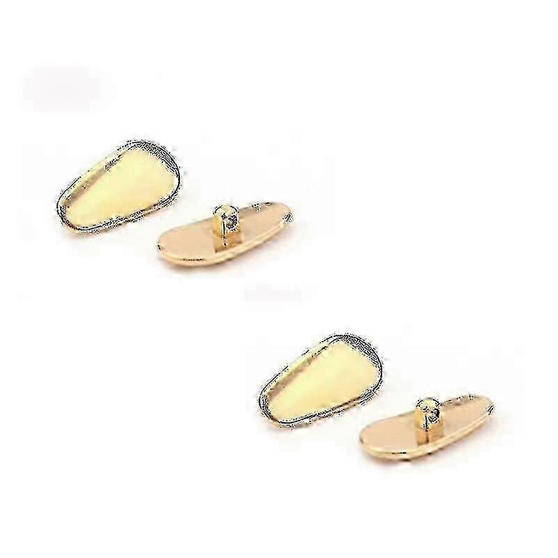 2pcs Set Of Pure Titanium Frame Nose Pads Non-magnetic Anti-slip Glasses Nose Pads Universal Nose Pads Rose Gold hwy