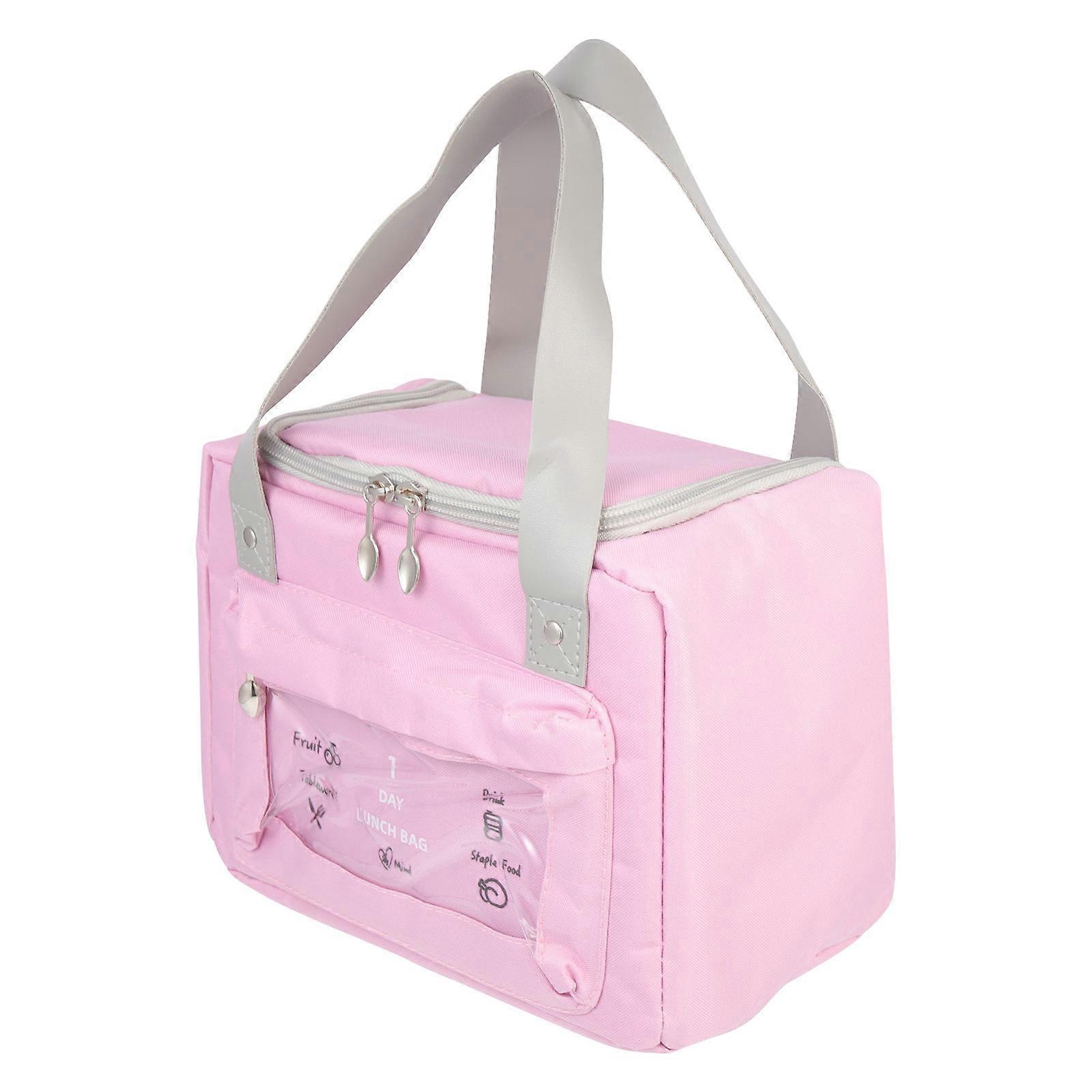 Lunch Box Insulation Handheld Lunchbox Bag Self Driving Trips Polyester 24.00X19.00X14.00cm 1Pcs
