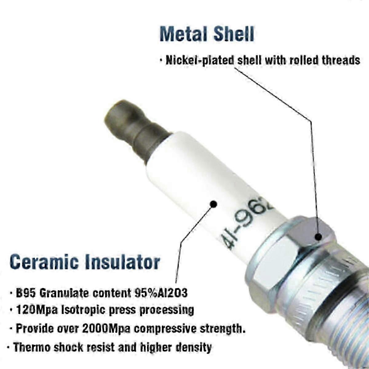 8PCS 41-962 Spark Plugs &48322 10.5 Wire for 4.8L 5.3L 6.0L V8 js