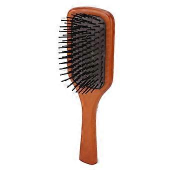 Paddle Hair Brush Ergonomisk massasje hodebunn Reduser trekking Forhindre glidende padle Detangling Brush med håndtak for kvinnerYMMR)
