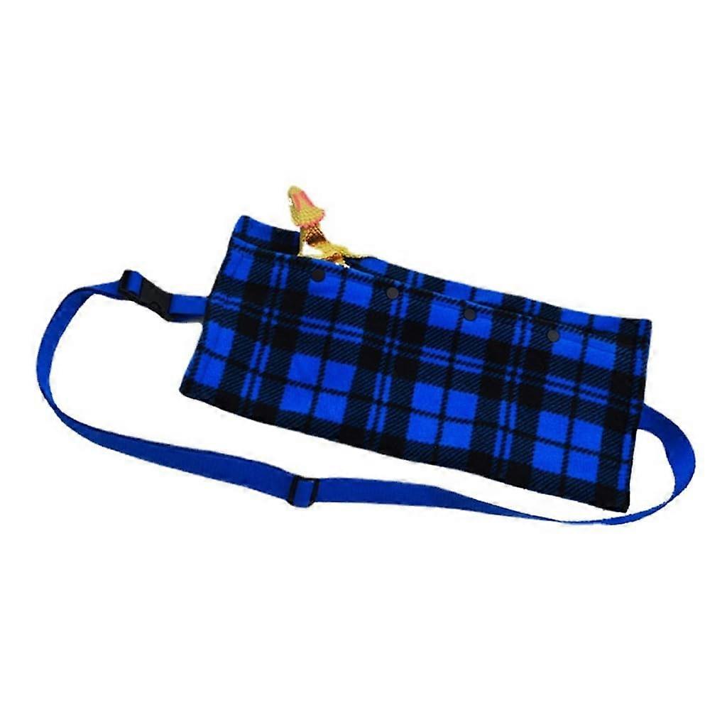Reptile Carrier Small Animal Chest Bag Portable Lizard Travel Bag Adjustable Strap Blue Square Design for Reptiles