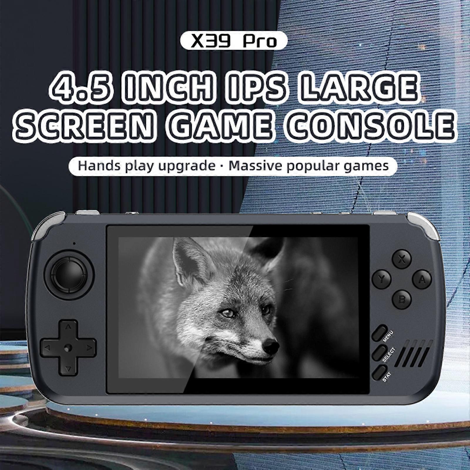 PowKiddy X39 Pro Handheld Console: 4.5" IPS HD, Dual Controller Support, 3000mAh Battery