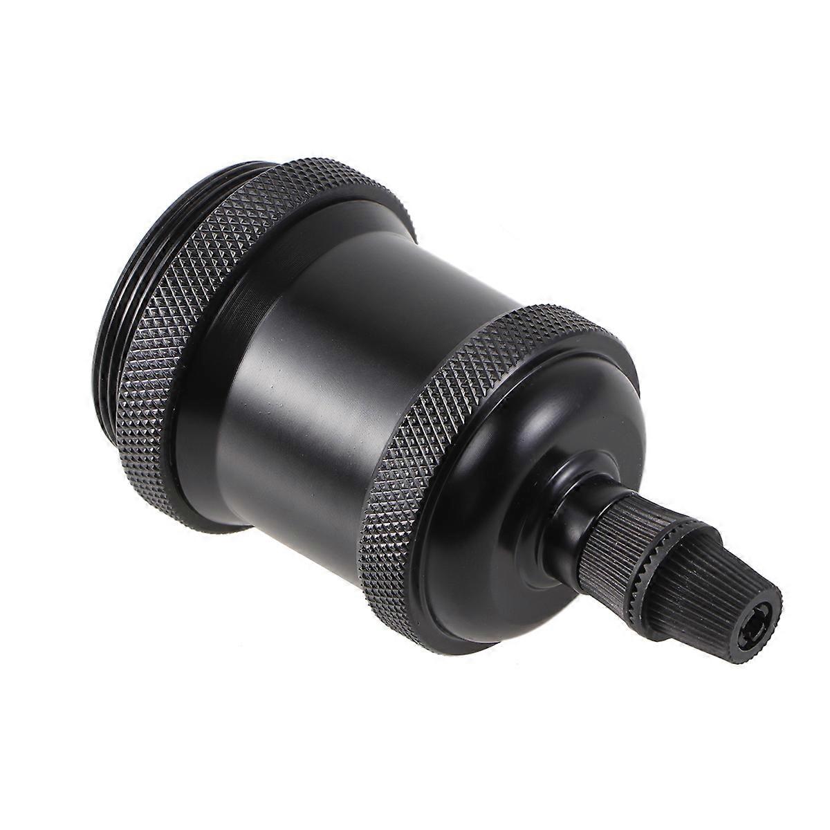 Light Bulb Fitting Small Lamp Base E27 Screw Type Light Bulb Holder Retro Style Matte Surface Black 5 x 5 x 8.5 cm 1Pcs