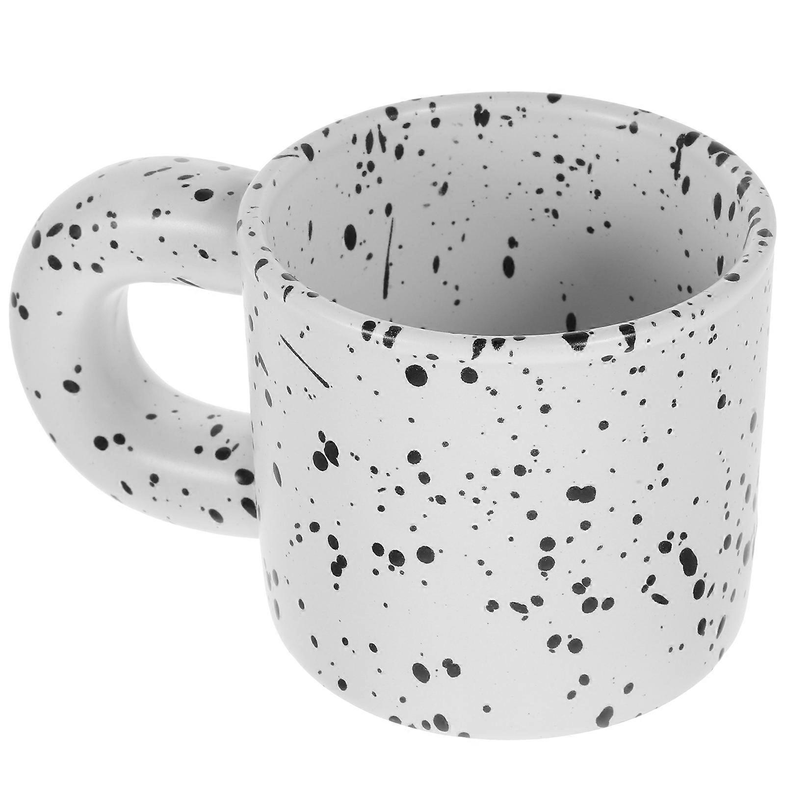 Ceramic Coffee Mug With Creative Design Ergonomic Handle For Home Cafe Use For Hot Nordic Style Breakfast Cup
