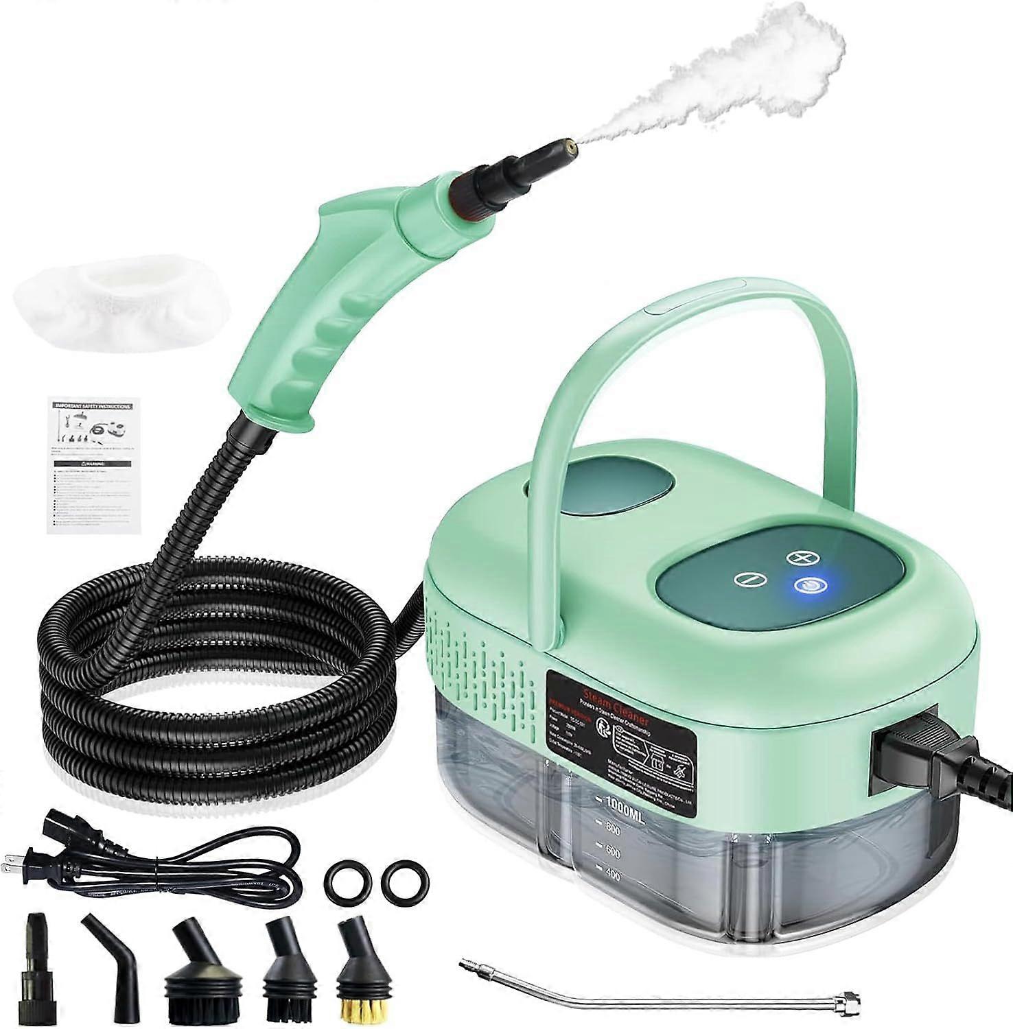 2500W Handheld Steam Cleaner, High Pressure Steamer for Cleaning, Portable Steam Cleaning Machine for Home Use With 3 Brushes, Electric Steam Cleaner